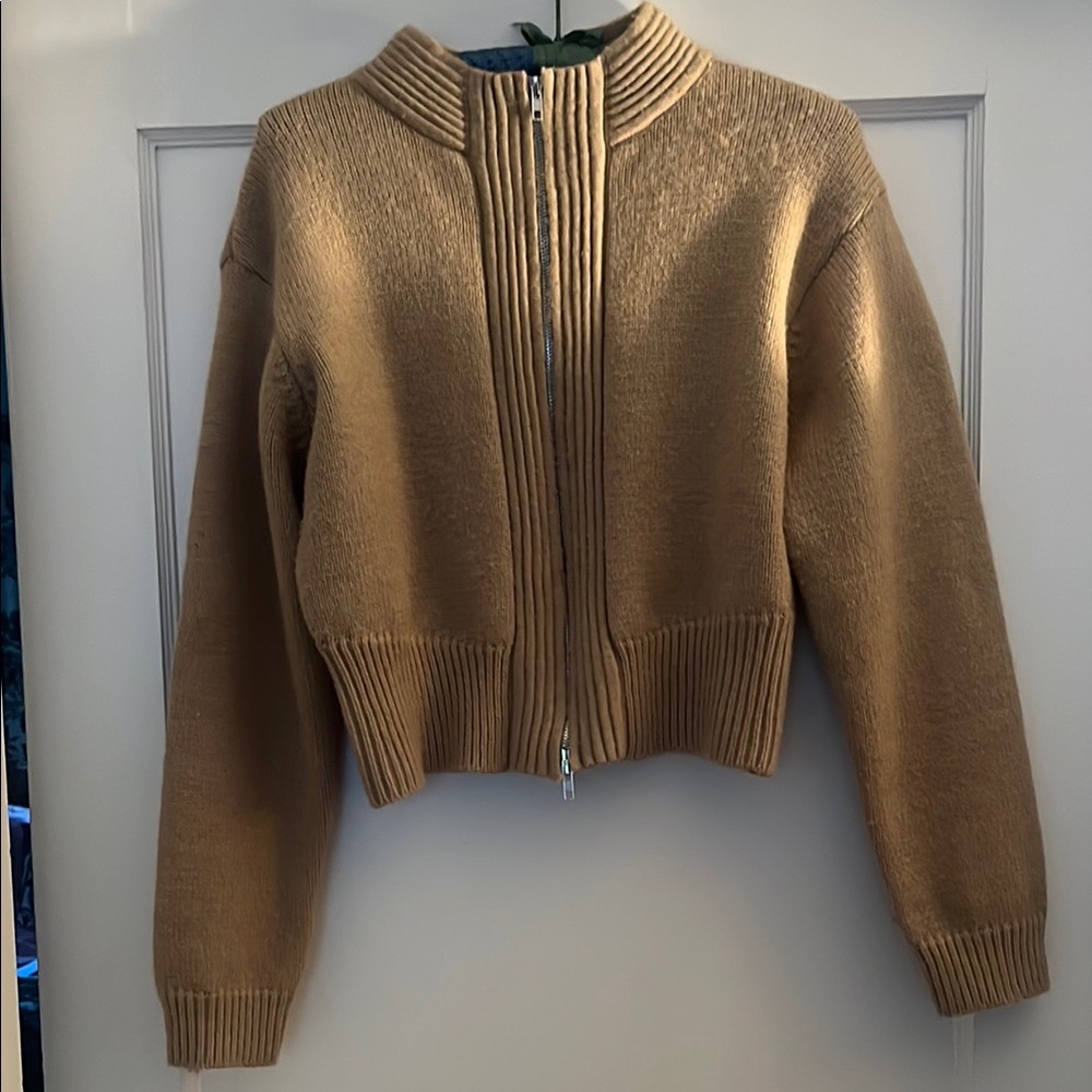 Papillon Blanc Tan Sweater